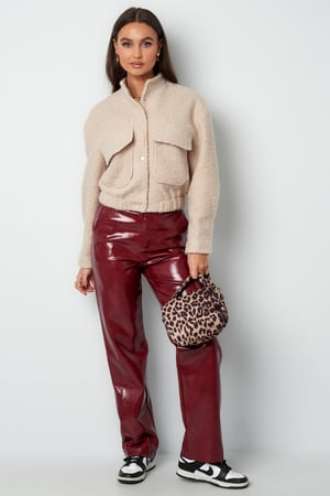 Woven Polyester Fiber Women's Jacket Casual Solid Color Fall/Winter h5 Picture7