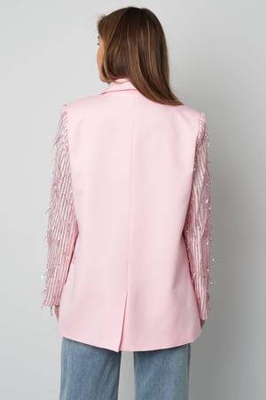 Polyester Women's Suit Jacket Fringe Sleeve Design h5 Picture6