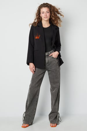 Polyester Women's Suit Blazer Crown Embroidery h5 Picture4