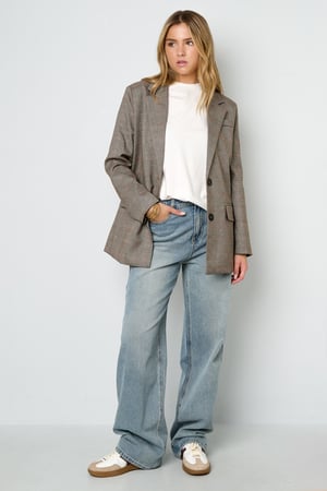 Polyesterfasern Damen-Anzug Konservativ Karo Herbst/Winter h5 Bild3