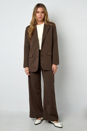 Woven Polyester Fiber Women's Suit Jacket Elegant Letters h5 Picture6