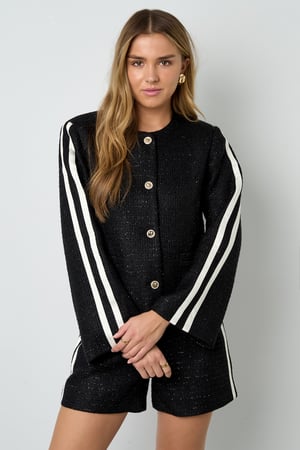 Woven Polyester Fiber Women's Jacket Elegant Plaid Fall/Winter h5 Picture9