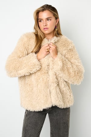 Woven Polyester Fiber Women's Jacket Elegant Solid Color Fall/Winter h5 Picture6