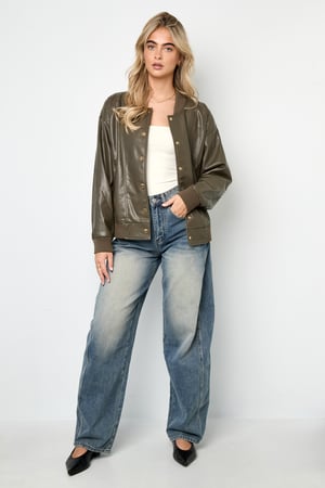 Woven Polyester Fiber Women's Bomber Jacket Fall/Winter Street Style h5 Picture5