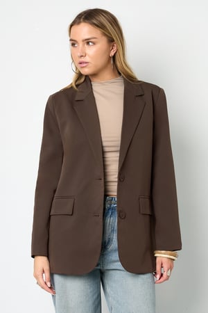 Woven Polyester Fiber Women's Suit Jacket Elegant Letters h5 Picture9