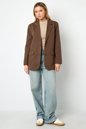 Woven Polyester Fiber Women's Suit Jacket Elegant Letters h5 Picture5