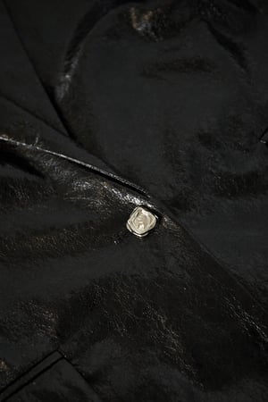 PU Leather Women's Blazer Set Shiny Finish h5 Picture8