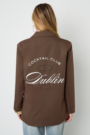 Woven Polyester Fiber Women's Suit Jacket Elegant Letters h5 Picture11