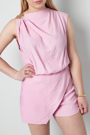 Viscose Vrouwen Mini Jurk Asymmetrisch Gedrapeerd Ontwerp h5 Afbeelding3