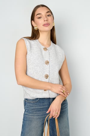 Gestrickte Polyesterfaser Damen Gestrickte Weste Casual Einfarbig h5 Bild10