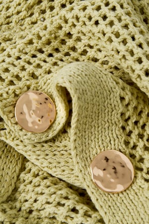 Gebreide Polyester Vrouwen Cardigan Open Voorkant Haakpatroon h5 Afbeelding4