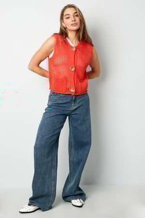 Gebreide Polyester Vrouwen Trui Met Openwerk Ontwerp h5 Afbeelding5