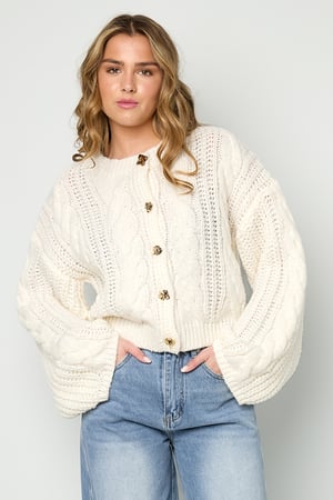 Zopfmuster-Strickjacke h5 Bild9