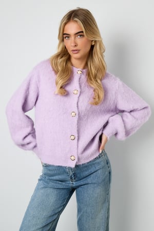 Knitted Polyester Fiber Women's Knit Cardigan Casual Solid Color h5 Picture7