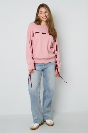 Knitted Viscose Women's Sweater Casual Color Clash h5 Picture6