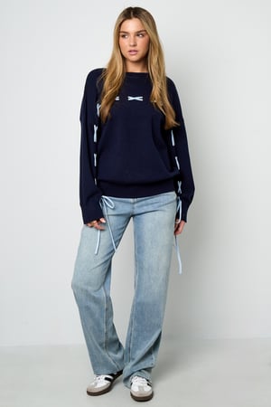 Knitted Viscose Women's Sweater Casual Color Clash h5 Picture9