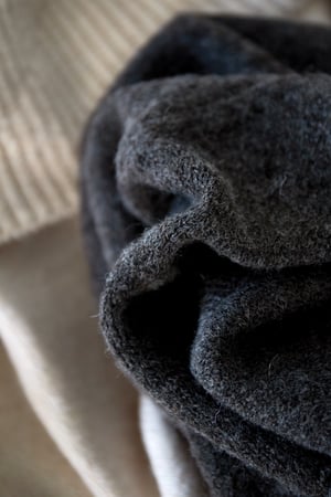 Knitted Polyester Fiber Women's Off-Shoulder Sweater Elegant Solid Color h5 Picture11