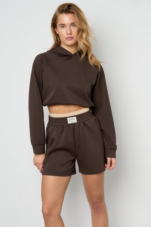 Knitted Polyester Fiber Women's Hoodie Sporty Solid Color h5 Picture7