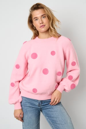 Knitted Polyester Fiber Women's Knit Sweaters Casual Polka Dots h5 Picture7
