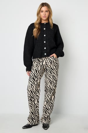 Örülmüş Poliester İplik Kadın Cardigan Kasual Tek Renk Sonbahar/Kış h5 Resim9