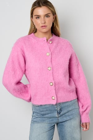 Knitted Polyester Fiber Women's Knit Cardigan Casual Solid Color h5 Picture4