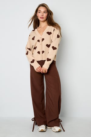 Viscose Knitted Women's Cardigan Cute Heart Pattern Fall/Winter h5 Picture7