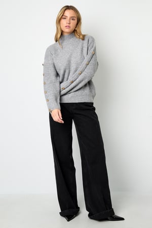 Knitted Polyester Fiber Women's Turtleneck Sweater Casual Solid Color h5 Picture5