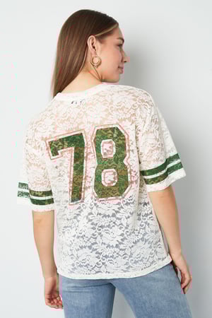 Polyester Fiber Women's T-shirt Sporty Color Clash h5 Picture6