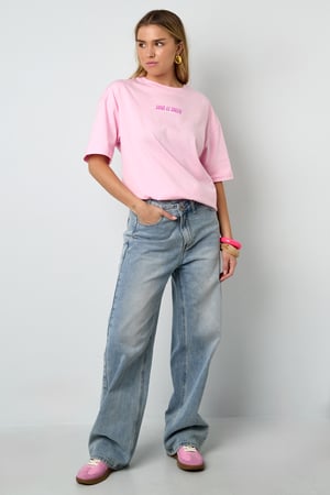 Coton Tricoté T-shirt Femme Casual Lettres h5 Image5