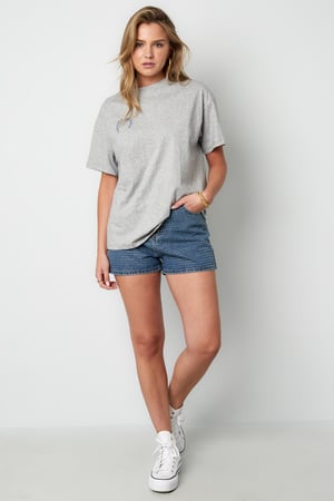 Coton T-shirt Femme Casual Letters h5 Image4