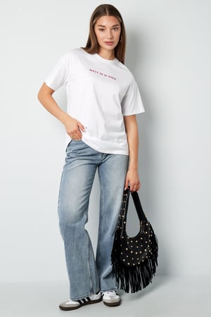 Coton T-shirt Femme Casual Lettres h5 Image9