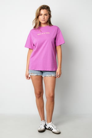 Coton T-shirt Femme Casual Lettres h5 Image5