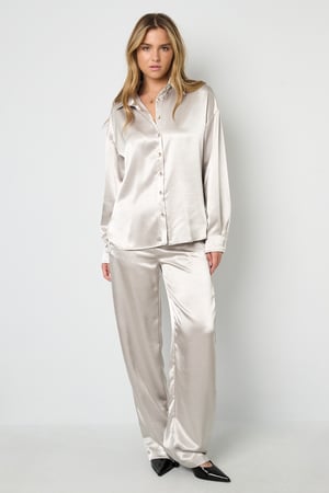 Woven Polyester Fiber Women's Blouse Casual Solid Color Basic h5 Picture11