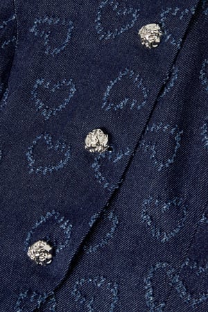 Katoen Vrouwen Mouwloze Top Hartpatroon Knopvoorkant h5 Afbeelding9