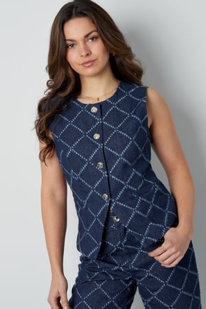 Cotton Vrouwen Mouwloze Top Gespeld Geometrisch Patroon h5 Afbeelding7