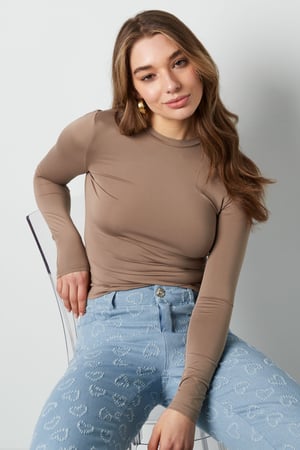 Polyester Women's Long Sleeve Top Bodycon Fit h5 Picture3