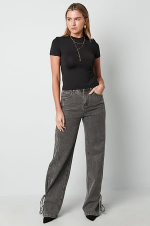 Polyester Women's Short Sleeve Top Fitted Bodycon h5 Picture8