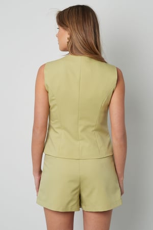 Polyester Women's Sleeveless Top Structured Button-Down Design h5 Picture6