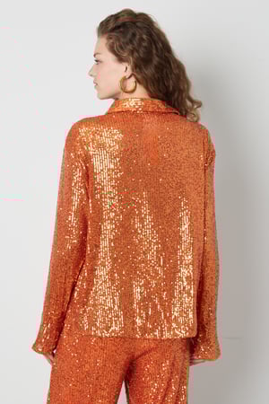 Polyester Sequin Women's Blouse Shimmering Long Sleeve h5 Picture4