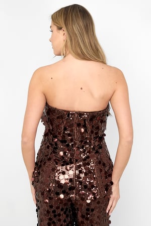 Fibra di poliestere (poliestere) Top senza maniche Paillettes Eleganti Tutti i vestiti adatti h5 Immagine9