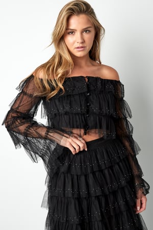 Woven Polyester Women's Long Sleeve Top Spring/Summer Solid Color h5 Picture4