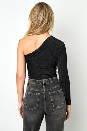 Gewebte Polyesterfaser Damen Langarm Oberteil Sexy Einfarbiger Farbton h5 Bild5