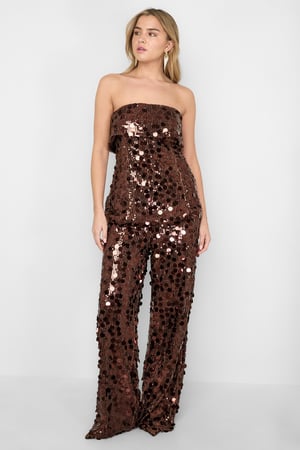 Fibra di poliestere (poliestere) Top senza maniche Paillettes Eleganti Tutti i vestiti adatti h5 Immagine8