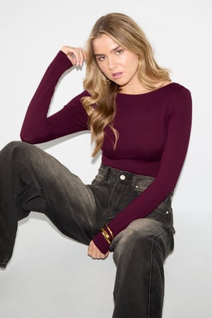 Body Modellante in Nylon Intrecciato Base Colore Puro h5 Immagine8