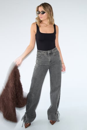 Örgü Nikel Şekillendirici Bodysuit Temel Tek Renk h5 Resim7