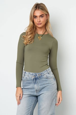 Gebreide Nylon Bodyshaper Basiskleur Eenvoudig Ontwerp h5 Afbeelding4