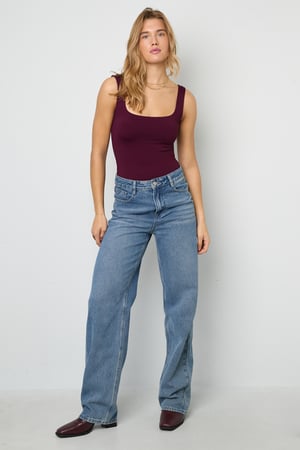 Örgü Nikel Şekillendirici Bodysuit Temel Tek Renk h5 Resim6