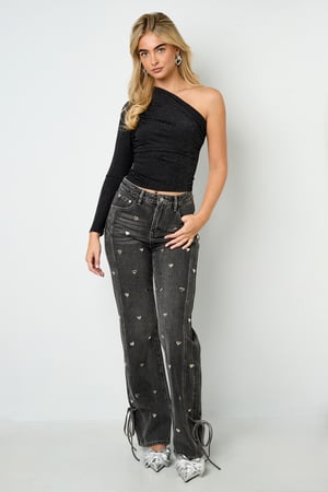 Gewebte Polyesterfaser Damen Langarm Oberteil Sexy Einfarbiger Farbton h5 Bild4