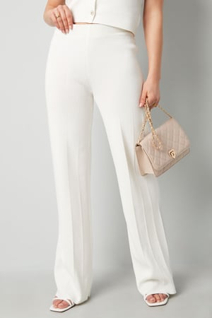 Viscose Women's Wide Leg Pants Conservative Solid Color h5 Picture4