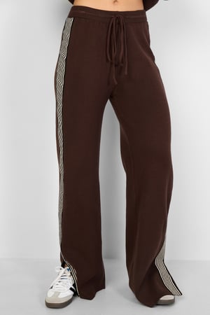 Knitted trousers with stripes h5 Picture5